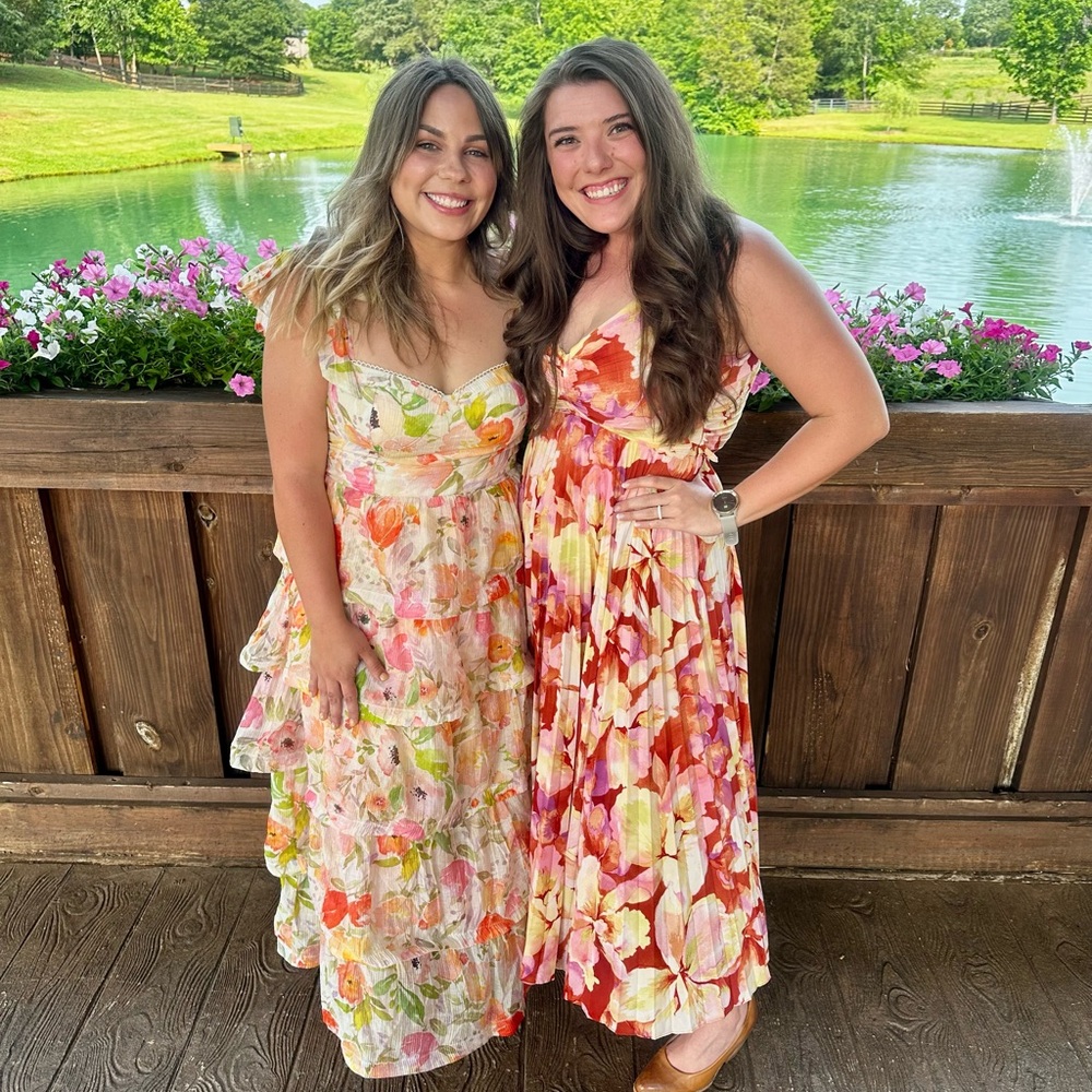 ASTR tiered floral dress